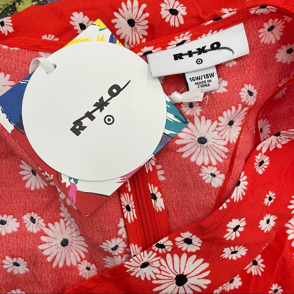 Floral Puff Sleeve Dress RIXO for Target 16W/18W or 20w/22W 24W/26W - Picture 10 of 12